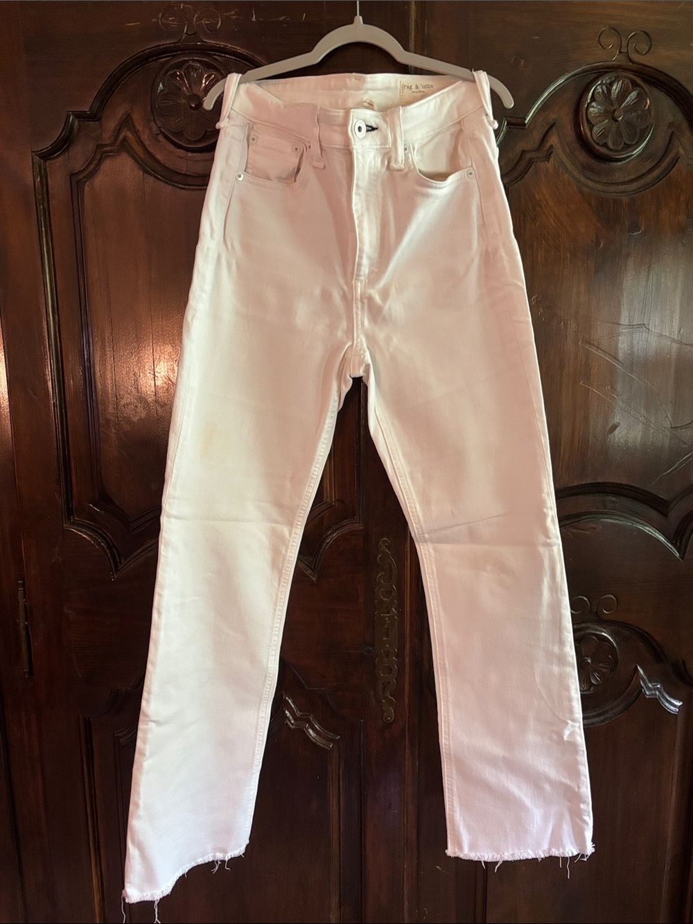 rag & bone White Denim Jeans - Size 25